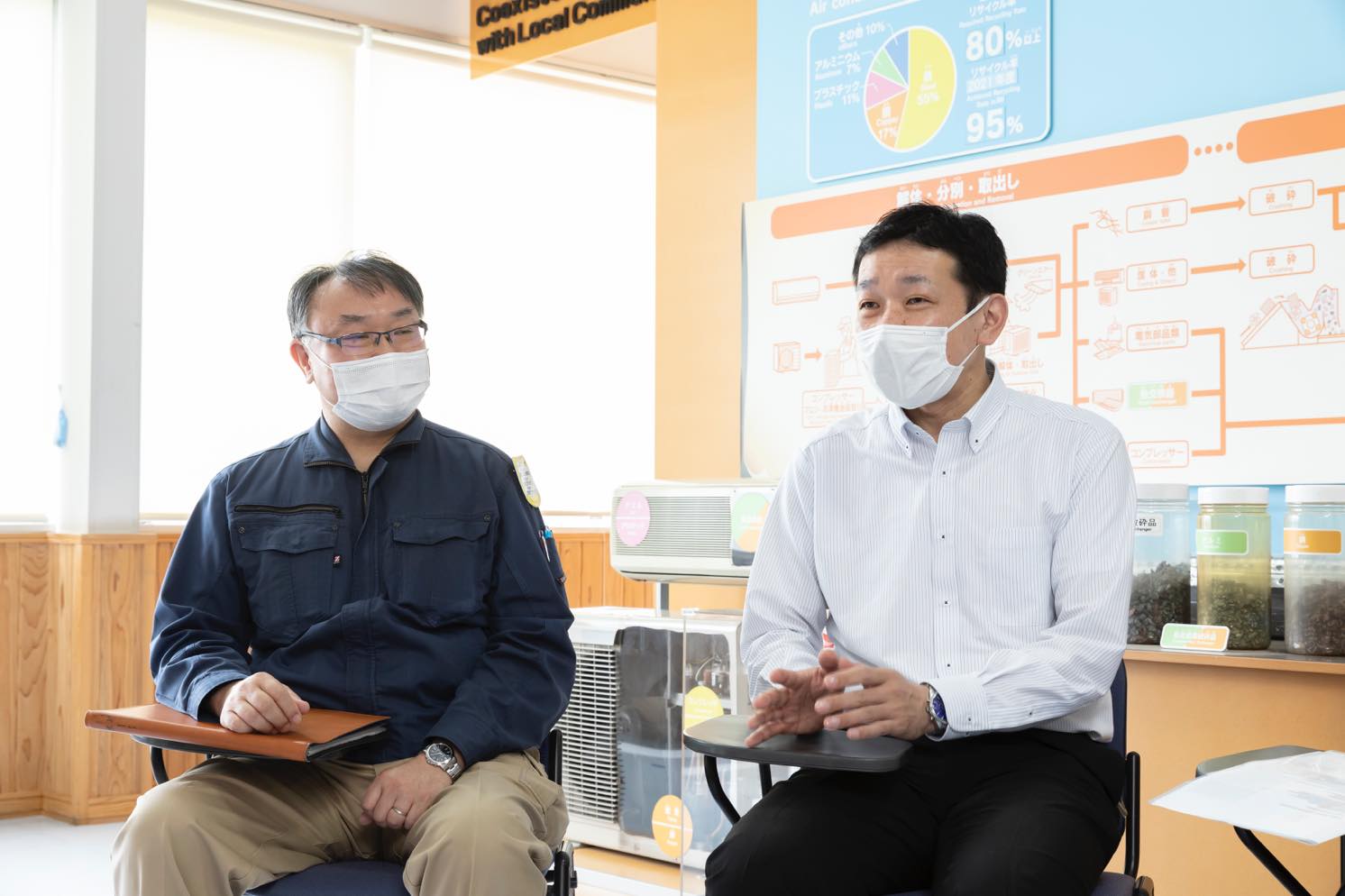 PETEC 総務部長 大坪 達弘氏、リサイクル事業統括部 小島 厳氏 | Make New Magazine「未来の定番」をつくるために、パナソニックのリアルな姿を伝えるメディア