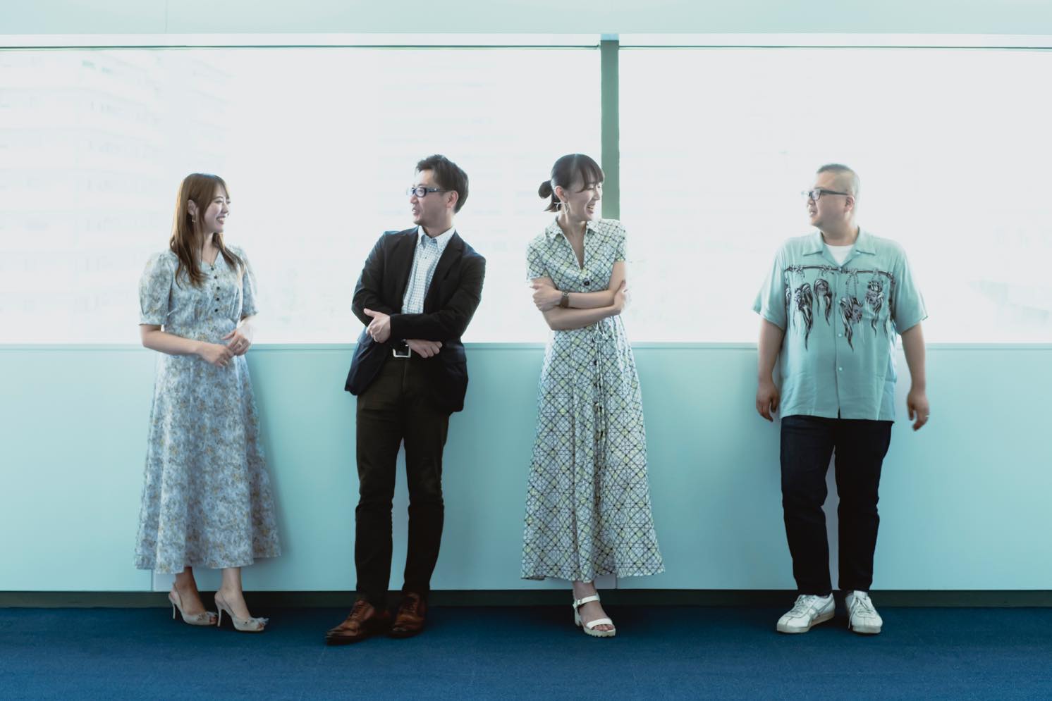 左から高橋氏、市川氏、角田氏、二本木氏 | Make New Magazine「未来の定番」をつくるために、パナソニックのリアルな姿を伝えるメディア
